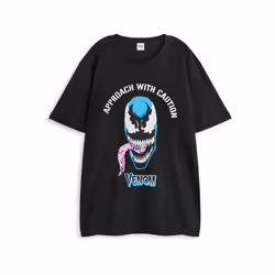 Marvel Short Sleeve Long Leg Pyjama Set (Mens Black) - XX-Large