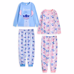 Disney Multi-Pack of 2 Long Sleeve Long Leg Pyjama Set (Girls Multicoloured) - 9-10 Years