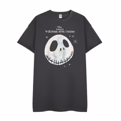 Disney The Nightmare Before Christmas Short Sleeve Nightdress (Womens Black) - Large
