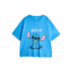 Disney Short Sleeve Long Leg Pyjama Set (Womens Blue) - X-Large