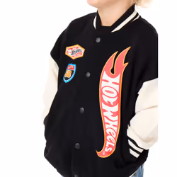 Hot Wheels Bomber Jacket (Boys Black) - 8-9 Years