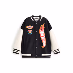 Hot Wheels Bomber Jacket (Boys Black) - 8-9 Years
