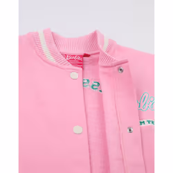 Barbie Bomber Jacket (Girls Pink) - 3-4 Years