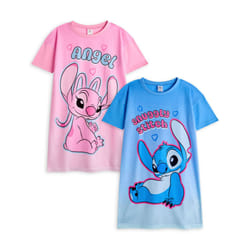 Disney Multi-Pack of 2 Short Sleeve Nightdress (Girls Multicoloured) - 5-6 Years