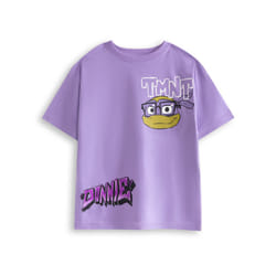Teenage Mutant Ninja Turtles Short Sleeved T-Shirt (Boys Purple) - 8-9 Years
