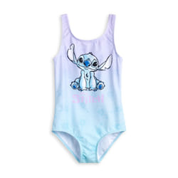 Disney Lilo & Stitch 1 Piece Swimming Costume (Girls Multicoloured) - 9-10 Years