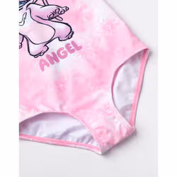 Disney Lilo & Stitch 1 Piece Swimming Costume (Girls Pink) - 6-7 Years