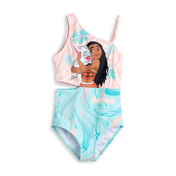 Disney Moana 1 Piece Swimming Costume (Girls Multicoloured) - 5-6 Years