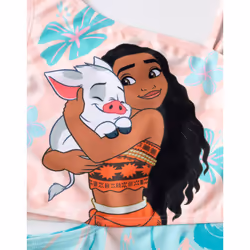 Disney Moana 1 Piece Swimming Costume (Girls Multicoloured) - 9-10 Years