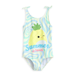 Squishmallows 1 Piece Swimming Costume (Girls Yellow) - 12-13 Years