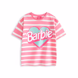 Barbie T-Shirt and Shorts Set (Girls Pink) - 3-4 Years