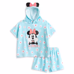 Disney 2 Piece Towelling Co-ord (Girls Blue) - 18-24 Months