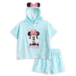 Disney 2 Piece Towelling Co-ord (Girls Blue) - 4-5 Years