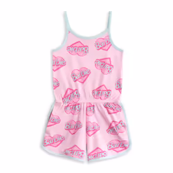 Barbie Sleeveless Playsuit (Girls Pink) - 3-4 Years