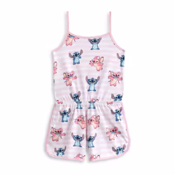 Disney Lilo & Stitch Sleeveless Playsuit (Girls Pink) - 12-13 Years