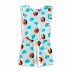 Disney Moana Sleeveless Playsuit (Girls Green) - 2-3 Years