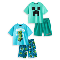 Minecraft Multi-Pack of 2 Short Sleeve Short Leg Pyjama Set (Boys Multicoloured) - 9-10 Years