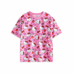 Hello Kitty Multi-Pack of 2 Short Sleeve Short Leg Pyjama Set (Girls Pink) - 3-4 Years