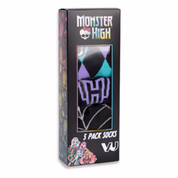 Monster High Calf Socks Set of 5 (Girls Multicoloured) - 9-12 UK Child