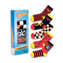 Hot Wheels Calf Socks Set of 5 (Boys Multicoloured) - 12.5-3.5 UK Child