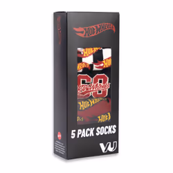 Hot Wheels Calf Socks Set of 5 (Mens Multicoloured)