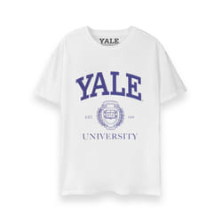 Yale Short Sleeved T-Shirt (Unisex White) - XXX-Large