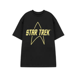 Star Trek Short Sleeved T-Shirt (Mens Black) - Medium