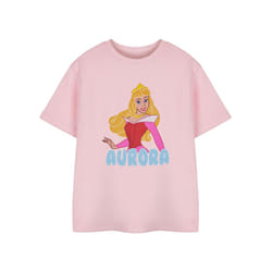 Disney Short Sleeved T-Shirt (Girls Pink) - 7-8 Years