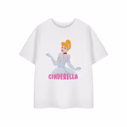 Disney Short Sleeved T-Shirt (Girls White) - 5-6 Years