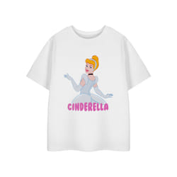 Disney Short Sleeved T-Shirt (Girls White) - 5-6 Years
