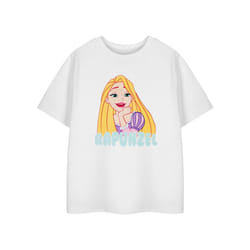 Disney Short Sleeved T-Shirt (Girls White) - 5-6 Years