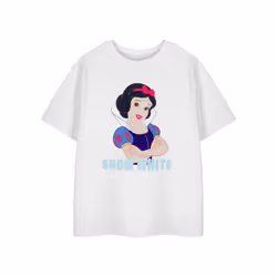 Disney Short Sleeved T-Shirt (Girls White) - 5-6 Years