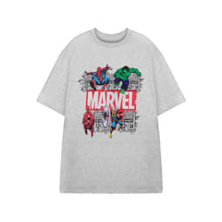 Marvel Short Sleeved T-Shirt (Mens Grey) - Small