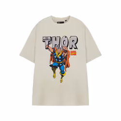 Marvel Short Sleeved T-Shirt (Mens Beige) - X-Large