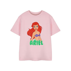 Disney Short Sleeved T-Shirt (Girls Pink) - 7-8 Years