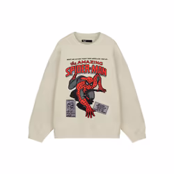 Marvel Sweatshirt (Mens Beige) - XXX-Large