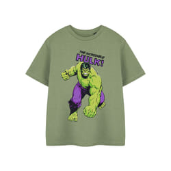 Marvel Short Sleeved T-Shirt (Boys Green) - 7-8 Years