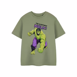 Marvel Short Sleeved T-Shirt (Boys Green) - 13-14 Years