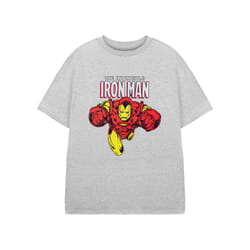 Marvel Short Sleeved T-Shirt (Boys Grey) - 5-6 Years