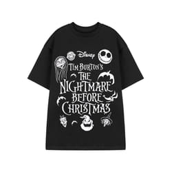Disney Short Sleeved T-Shirt (Unisex Black) - Medium