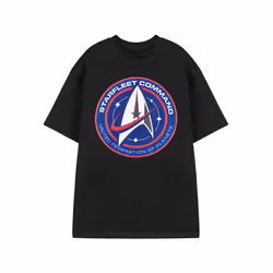Star Trek Short Sleeved T-Shirt (Mens Black) - XX-Large