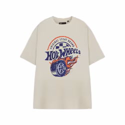 Hot Wheels Short Sleeved T-Shirt (Mens Beige) - Large
