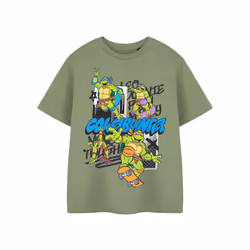Teenage Mutant Ninja Turtles Short Sleeved T-Shirt (Boys Green) - 11-12 Years
