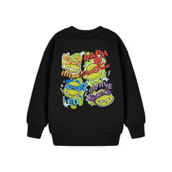 Teenage Mutant Ninja Turtles Sweatshirt (Boys Black) - 11-12 Years