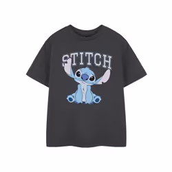 Disney Lilo & Stitch Short Sleeved T-Shirt (Girls Grey) - 11-12 Years