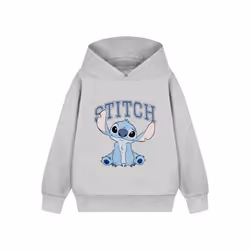Disney Lilo & Stitch Hoodie (Girls Grey) - 5-6 Years
