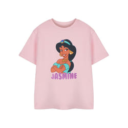Disney Princess Short Sleeved T-Shirt (Girls Pink) - 7-8 Years