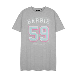 Barbie Short Sleeve Nightdress (Womens Grey) - Medium