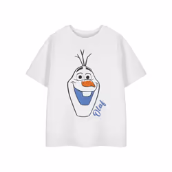 Disney Short Sleeved T-Shirt (Girls White) - 5-6 Years