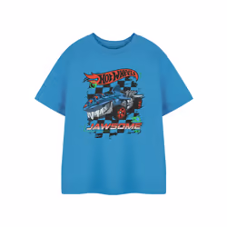 Hot Wheels Short Sleeved T-Shirt (Boys Blue) - 11-12 Years